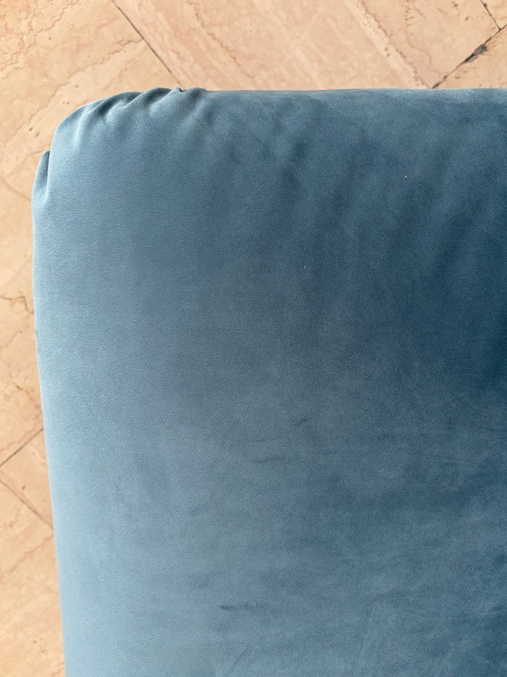 Fauteuils en velours bleu, Italie, années 70, lot de 3 – Plastique (photo 12 of 12)