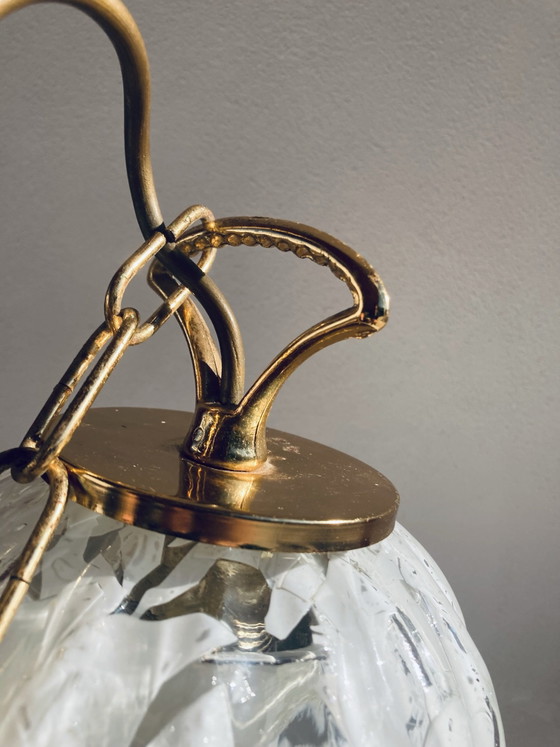 Vintage La Murrina Murano Glass Pendant Light, Pendant lamps, Metal, Transparent (photo 5 of 11)