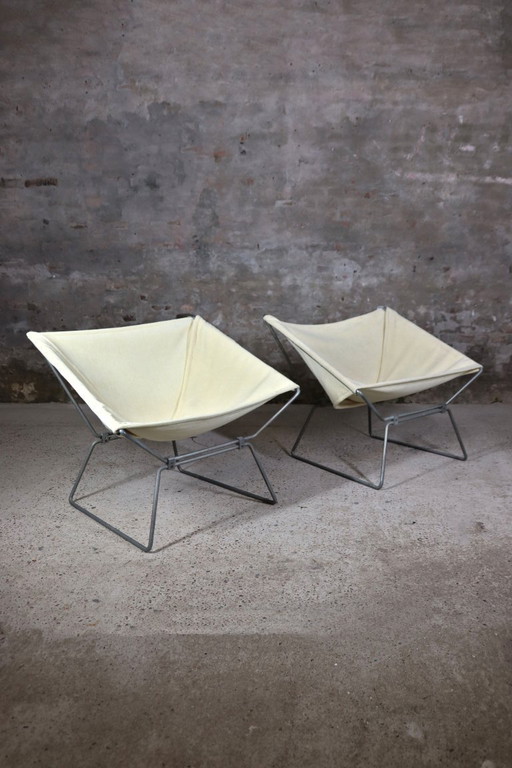 AP-14 – “Anneau” loungestoelen – Set van 2 – Pierre Paulin – A. Polak – Nederland / Frankrijk – jaren 1950