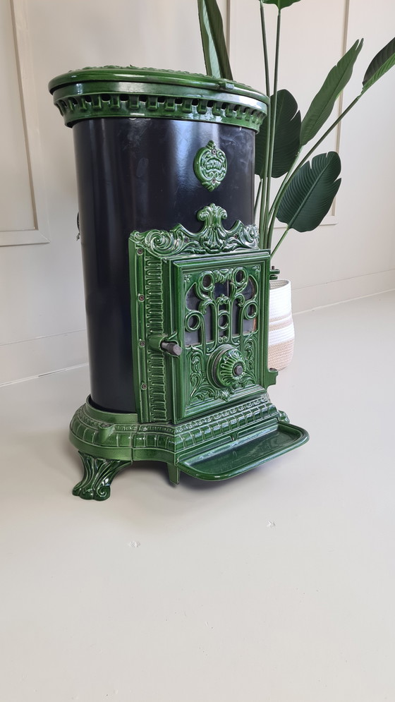 Image 1 of 1 x smeedijzeren godin gaskachel