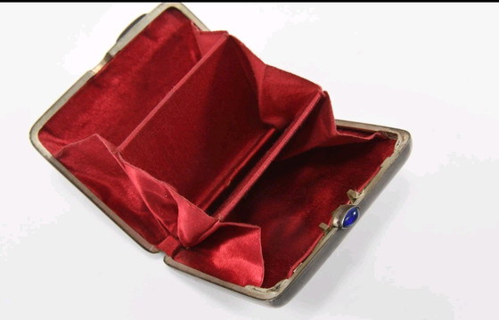 Image 1 of Portefeuille en argent 875 orné d'une tête d'éléphant en relief