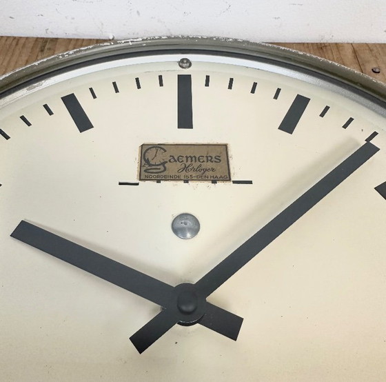 Image 1 of Vintage Dutch Wall Clock from Gaemers Horloger,  1950s
