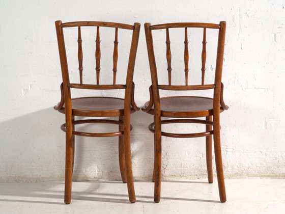 Sedie antiche in legno curvato stile Thonet – Europa Centrale, c. 1930 – Set di 4 #8 – Sedie da pranzo (photo 33 of 40)