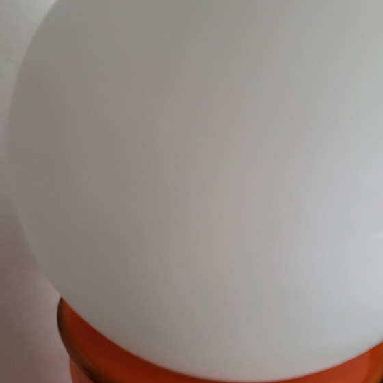 Image 1 of Lampe a poser en céramique orange  space age,1960-70, West Germany 