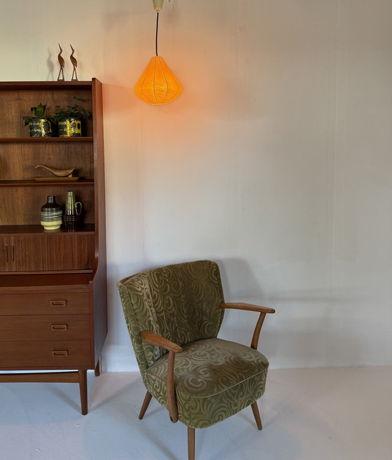 Image 1 of Lampada a sospensione vintage bozzolo, Goldkant Leuchten '60