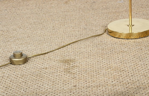 Swedish Brass Floor Lamp, Model G 230 by Bergboms 1960