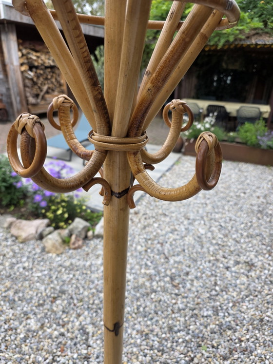 Vintage Boho Kapstok – Kapstokken, Rattan, Bamboo, Bohemian (photo 4 of 5)