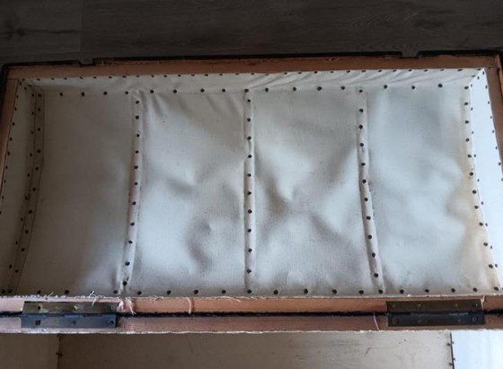 Image 1 of Antike Schiffssargtruhe Truhe Kabine Sarg Hochzeit Sarg Decke Brust