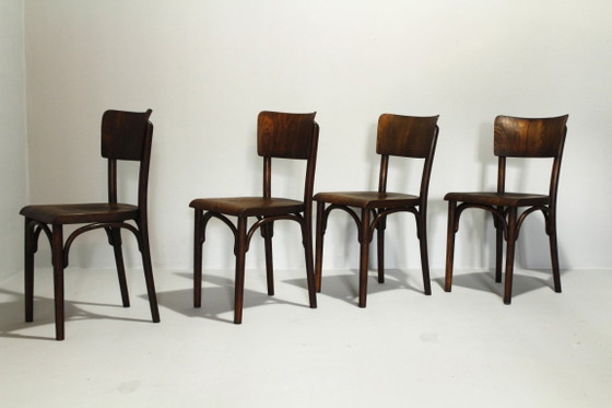 Sedie da Pub Thonet H-48, anni '30, Set di 4 – Sedie da pranzo, Legno (photo 6 of 17)