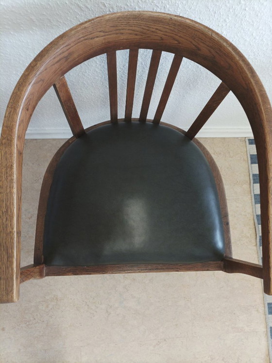 Image 1 of Silla de madera maciza de estilo Gropius/Bauhaus/Art Decó, circa 1920-1940.