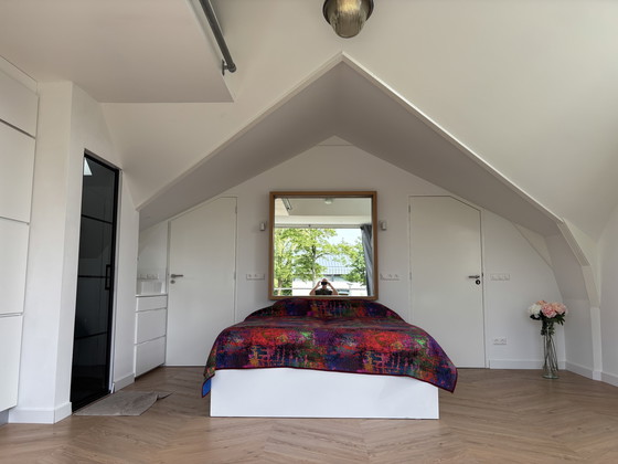 Image 1 of Specchio rovere chiaro, 128 x 128 cm