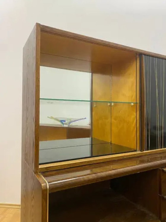 Image 1 of Mid-Century kast met bovengedeelte van Bohumil Landsman voor Jitona, Tsjechisch ontwerp, jaren 60