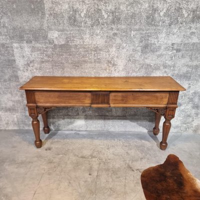 Image 1 of Vintage antieke sidetable bureau hal tafel keuken bijzettafel Frankrijk 