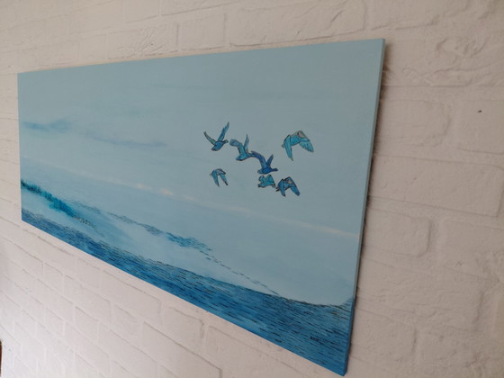DER FLUG IN HARMONIE – Gemälde & Zeichnungen, Wood (photo 4 of 6)
