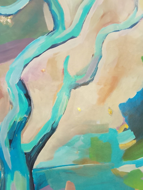 Acrylic Painting #wallalm 80x100cm – Art, Gold, Canvas (photo 4 of 15)