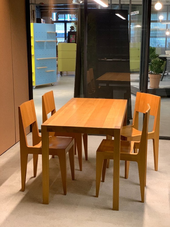 Image 1 of Set tavolo da pranzo con 4 sedie - Tom Collection di Studio Parade per Spectrum