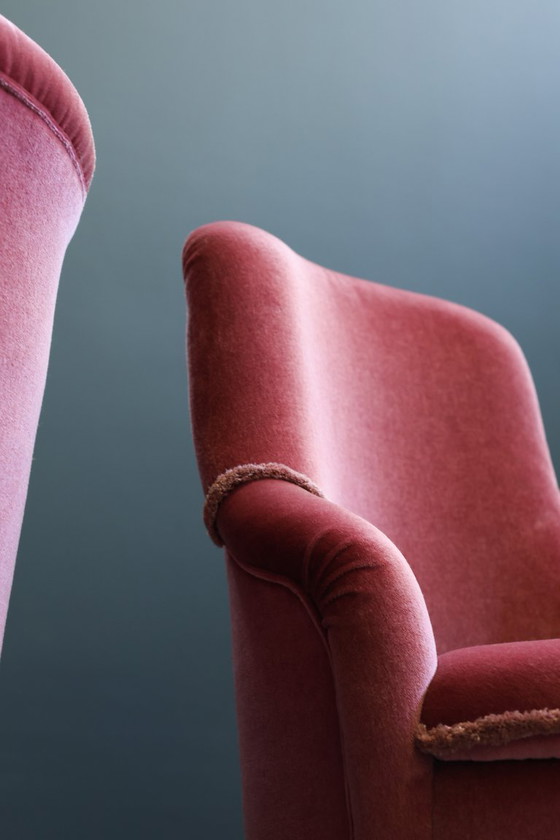 Image 1 of Set di due sedie da boudoir vintage