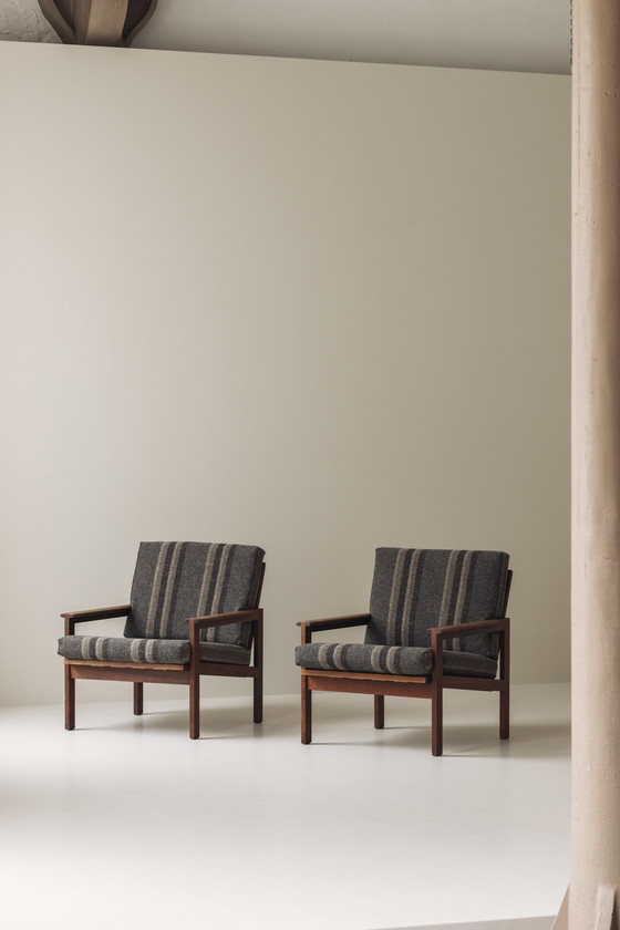 Image 1 of Set of Two Easy Chairs Designed by Illum Wikkelsø for N. Eilersen, Denmark 1959
