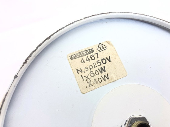 Image 1 of 70er Jahre Tischlampe in Orange Space Age Design