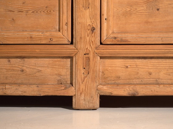 Antiek dressoir van grenenhout, China, circa 1900, IJzer, Zwart, Rustic (foto 74 van 77)