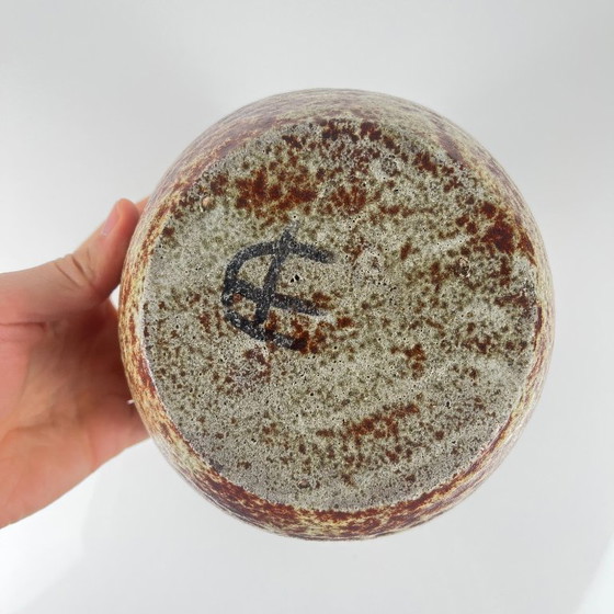 Image 1 of Vase double dans le style d'Accolay, grès moucheté , 1960-70