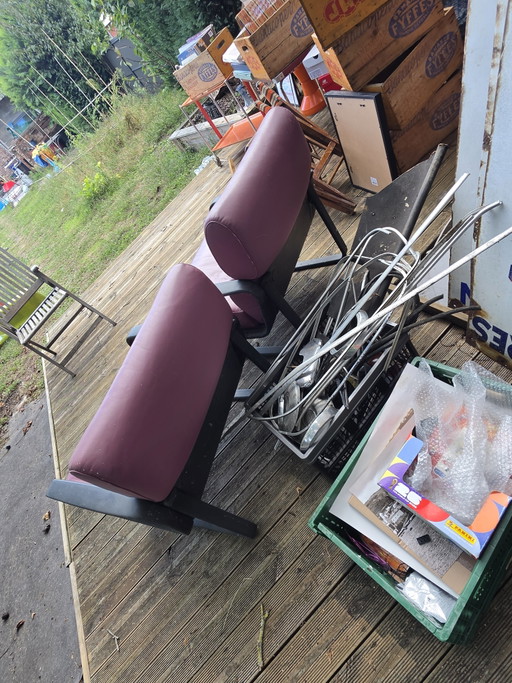Paar Vintage Drabert Sessel – Deutsches Design 80er/90er Jahre – fauteuils, Leather, Metal (photo 2 of 5)