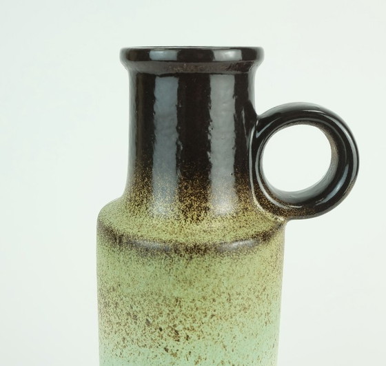 Image 1 of Vaso scheurich vintage anni '60-'70 modello 401-28 tonalità di verde e marrone