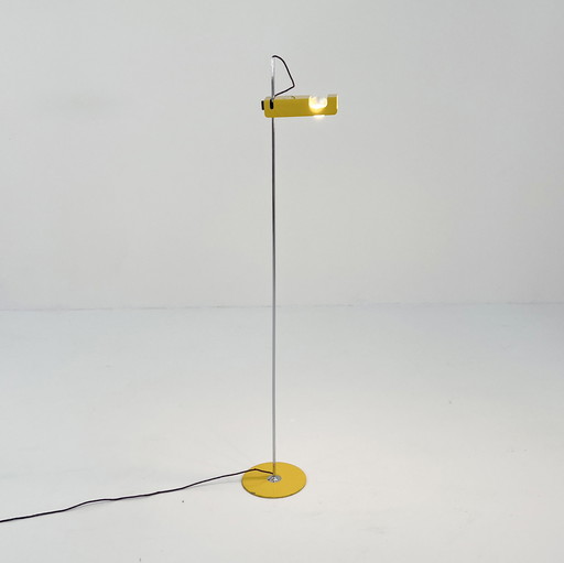 Lampadaire Spider jaune de Joe Colombo pour Oluce, 1970S