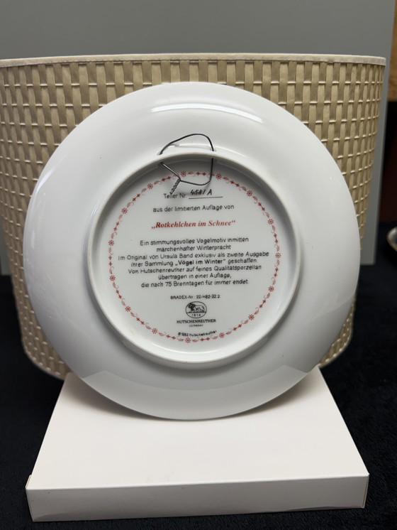 Image 1 of 🐦 „Vögel im Winter“ | Handbemalte Porzellanteller für Sammler | Hutschenreuther | Limitierte Auflage | Neuwertiger Zustand