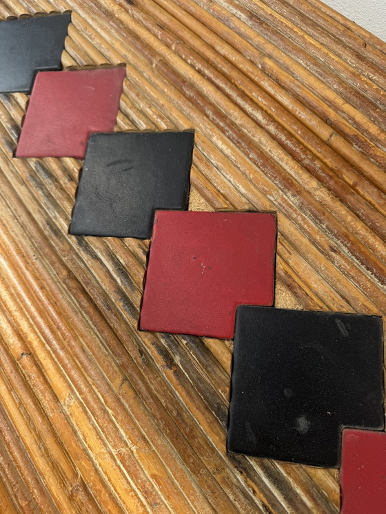 Image 1 of 1960s rattan and bamboo coffee table