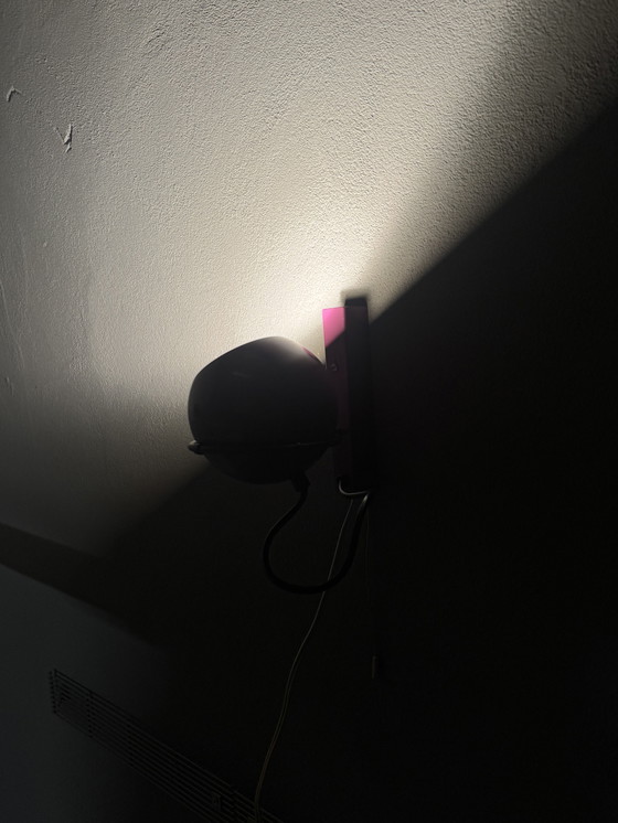 Image 1 of Purple wall lamp in retro Gepo style