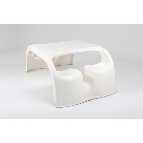 Image 1 of Vintage "Auberge" seating group in white fiberglass by Gunter Beltzig, 1971