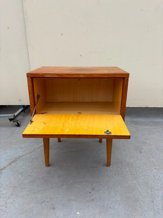Comodino Vintage in Legno Mid-Century – Anni '60 – Comodini, Metal, Wood (photo 4 of 6)