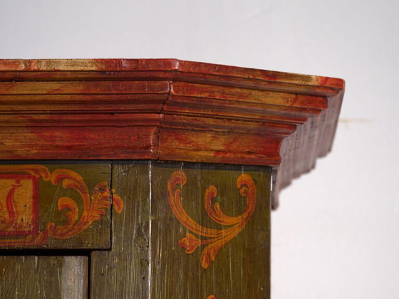 Antique painted armoire in pine wood – Austria, Year 1831 – Wardrobes, Rustic (photo 35 of 40)