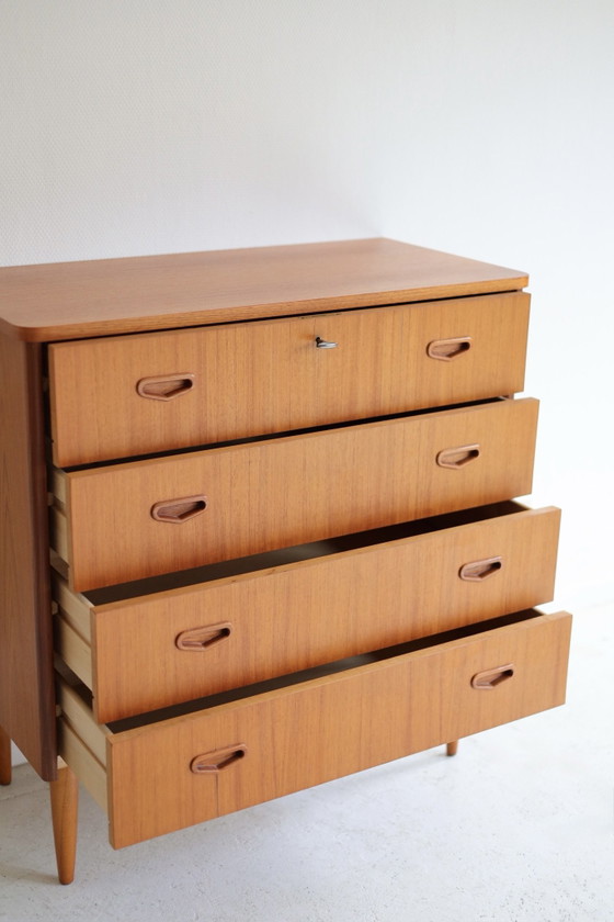 Cassettiera Scandinava Vintage Anni '50/'60 – Cassettiere, Legno (photo 5 of 5)