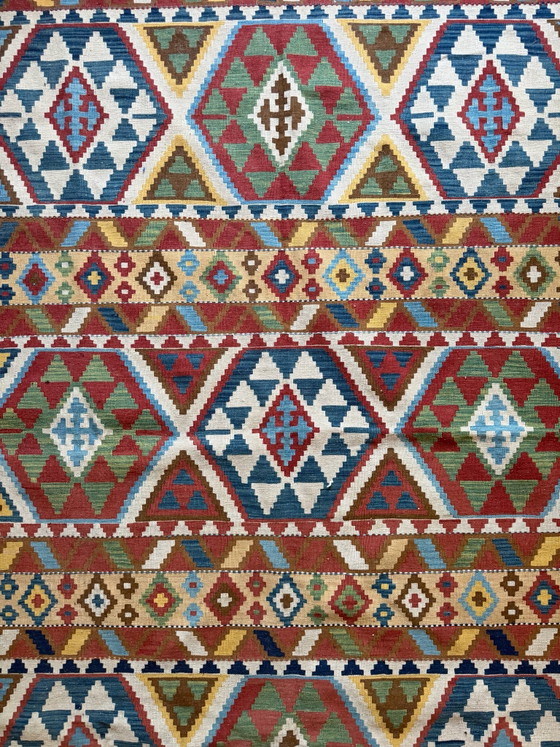 Authentic Handwoven Afghan Kelim (248 x 178 cm) – 'Old Style' – Rugs & carpets, Wool (photo 2 of 6)