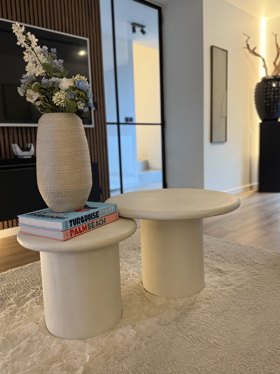 Image 1 of MORTEX Couchtisch rund - neu - Set 70x70 cm / 50x50 cm