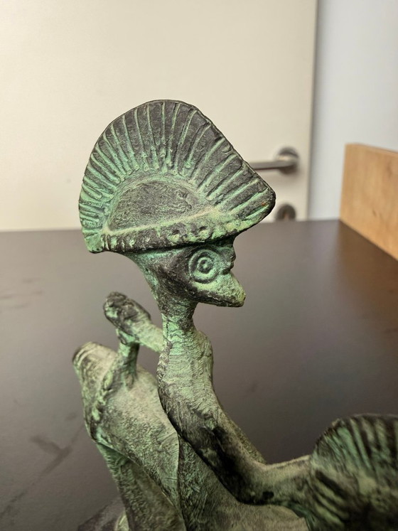 Warrior On Horseback – Sculpture, Bronze, Stone (photo 5 of 7)