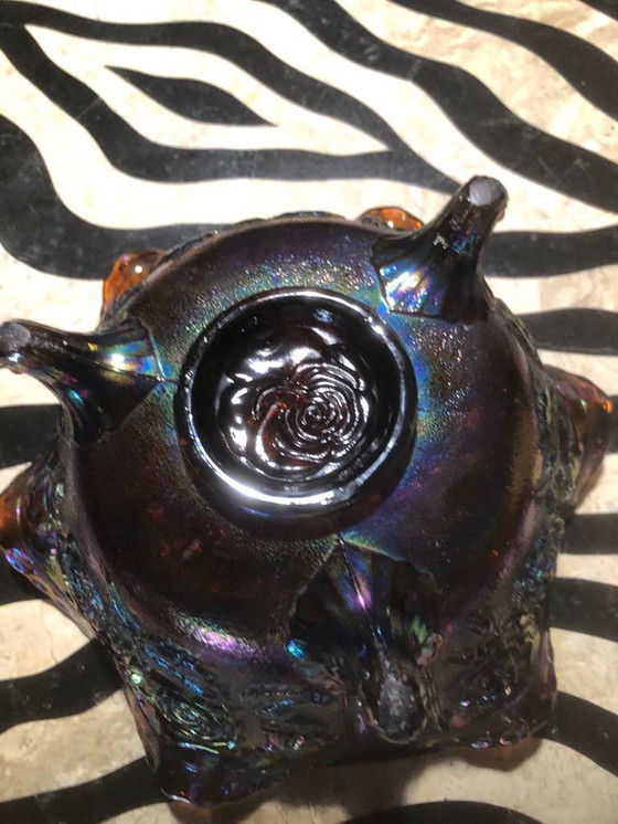 Image 1 of Art Deco Schale Karnevalsglas