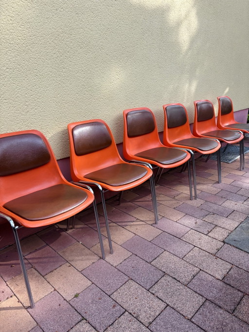 6 stoelen Helmut Starke Europa jaren 70