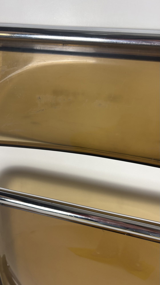 Image 1 of 3 x vintage folding chairs Italian Scandinavian design wood plastic chrome