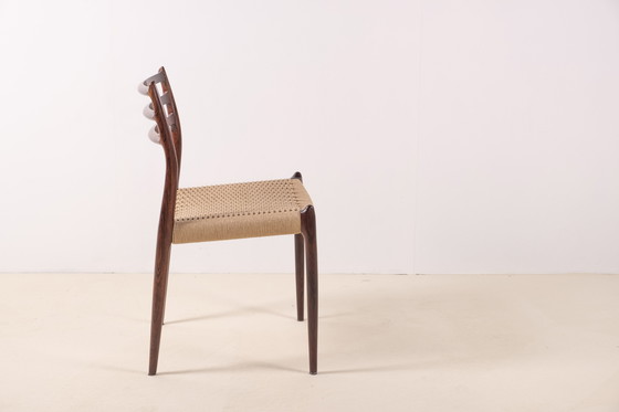 Image 1 of 1x Silla Niels Møller Modelo 78 en palisandro, Dinamarca, década de 1960