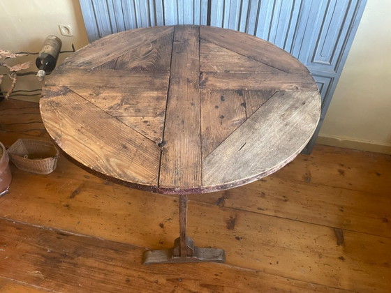 Table Vigneron Tavolo da Degustazione Tavolini Antico Francese – Wood (photo 6 of 19)