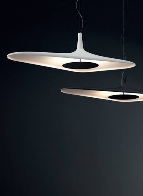 Image 1 of Twee luceplan soleil noir lampen - wit en zwart