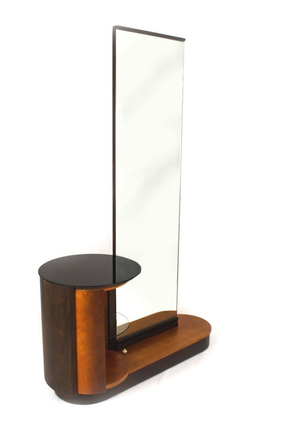 Image 1 of Toeletta restaurata con specchio di Jindrich Halabala per Up Zavody, anni '40