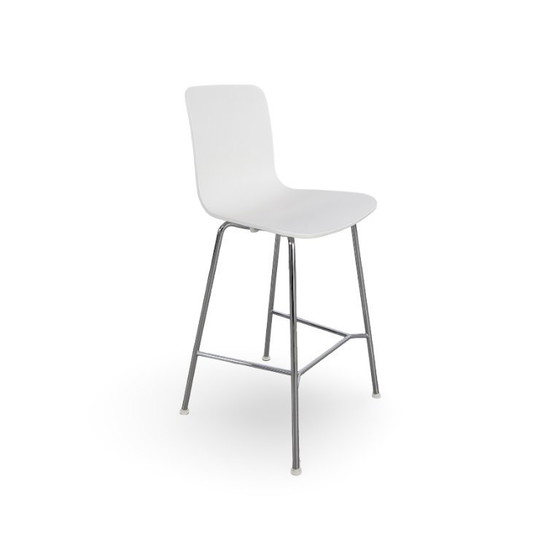 Image 1 of Set di 4 sgabelli da bar Vitra HAL RE, versione cucina, Jasper Morrison