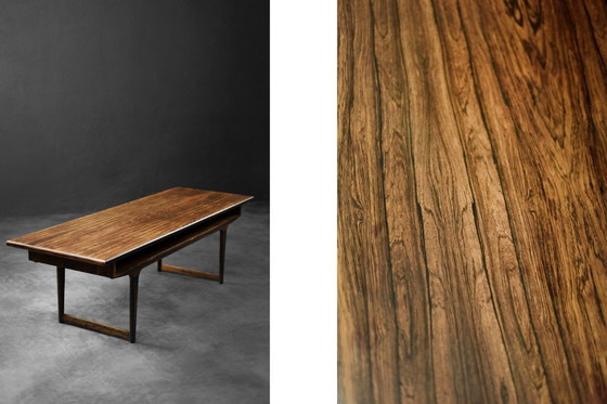 Image 1 of Mesa de centro danesa de mediados de siglo con estante, años 60