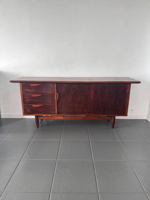 Rosewood sideboard from the 1960s, Nordic style.