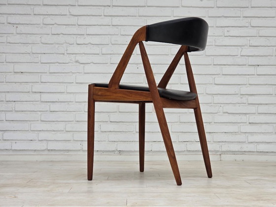 1960s, Danish Design by Kai Kristensen, Set of 4 Armchairs, Leather, Teak – Dining chairs (photo 15 of 18)
