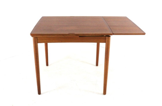 Tavolo da pranzo quadrato allungabile in teak Poul Hundevad, stile vintage danese. – Set da pranzo, Wood (photo 19 of 24)